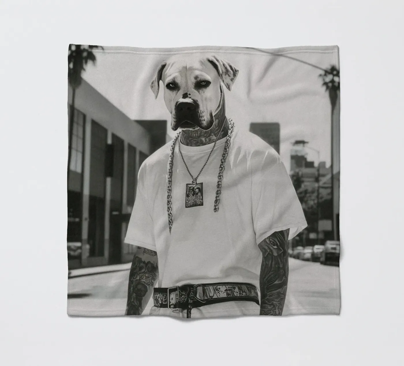 Kane fleecedeken van Affiches Chien Originales – Dogland