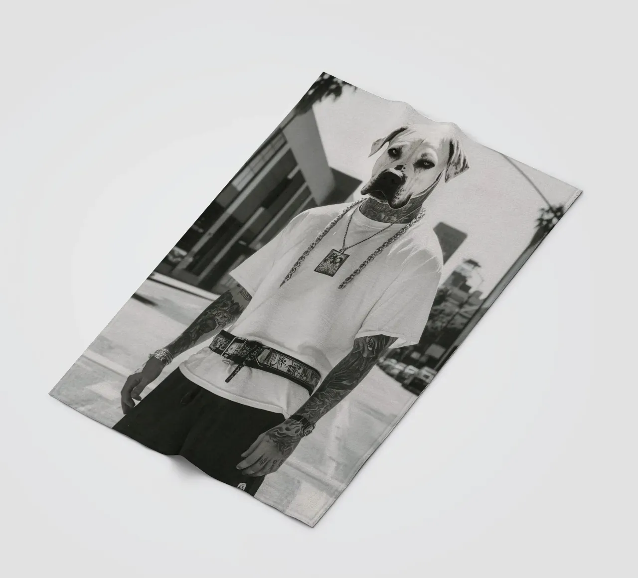 Kane Fleecedecke von Affiches Chien Originales – Dogland