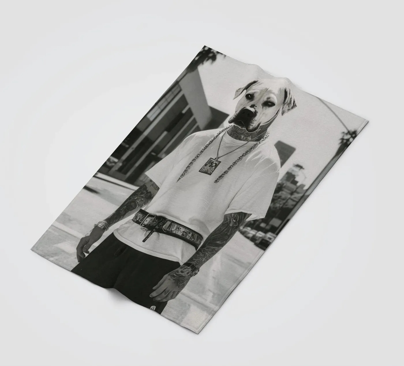 Kane fleecedeken van Affiches Chien Originales – Dogland