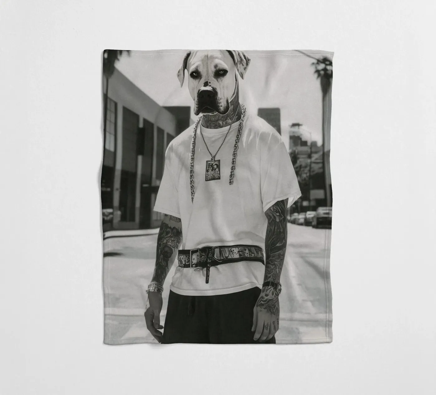 Kane fleecedeken van Affiches Chien Originales – Dogland