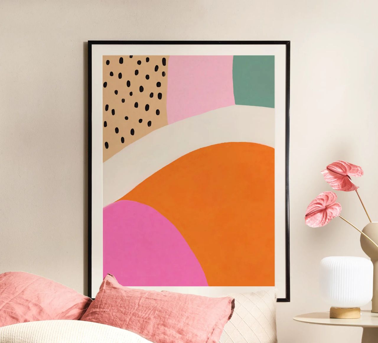 Creative points in summer poster by Carinaprint