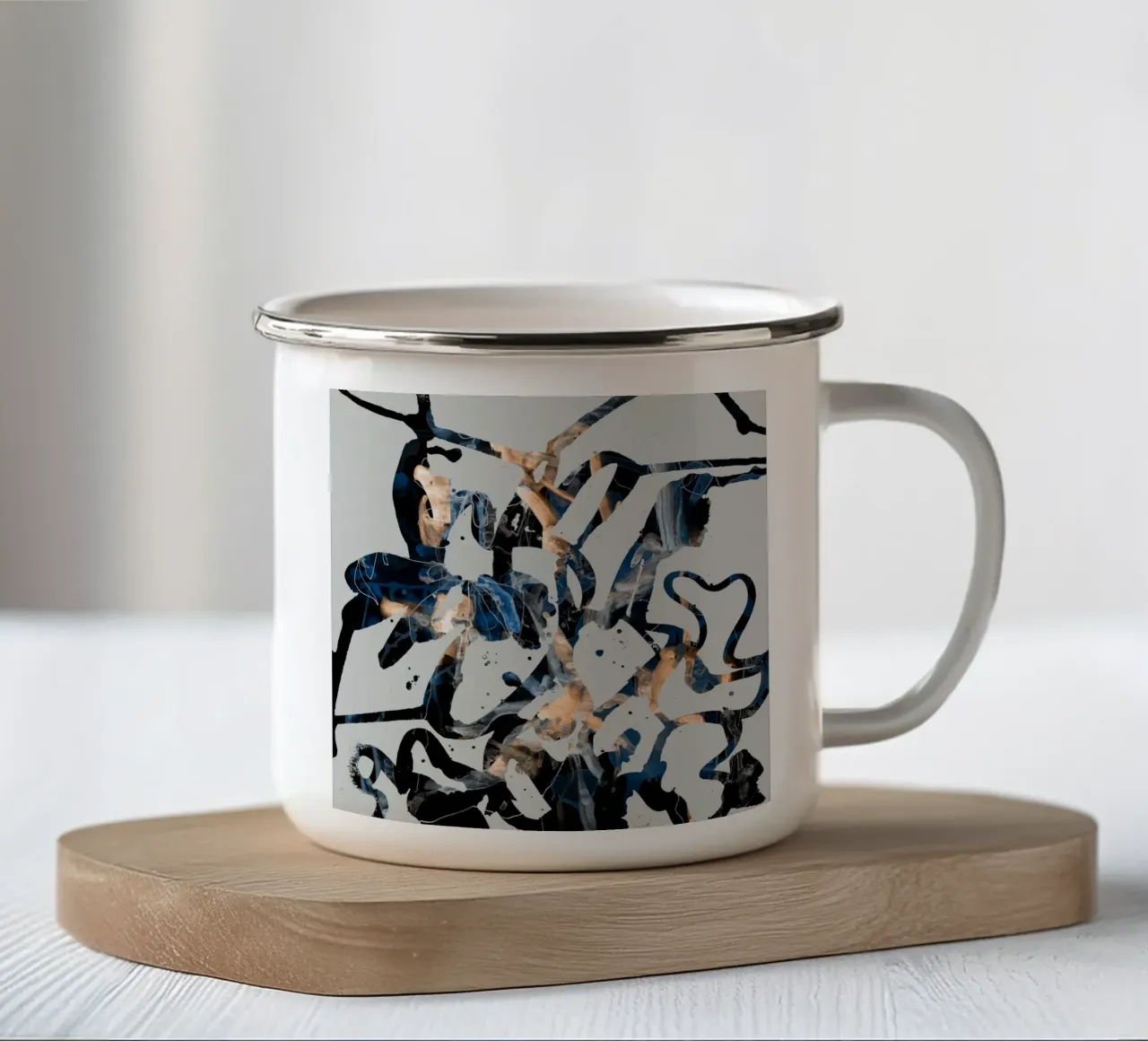 urbano1 tazza in smalto da Giulio Iurissevich