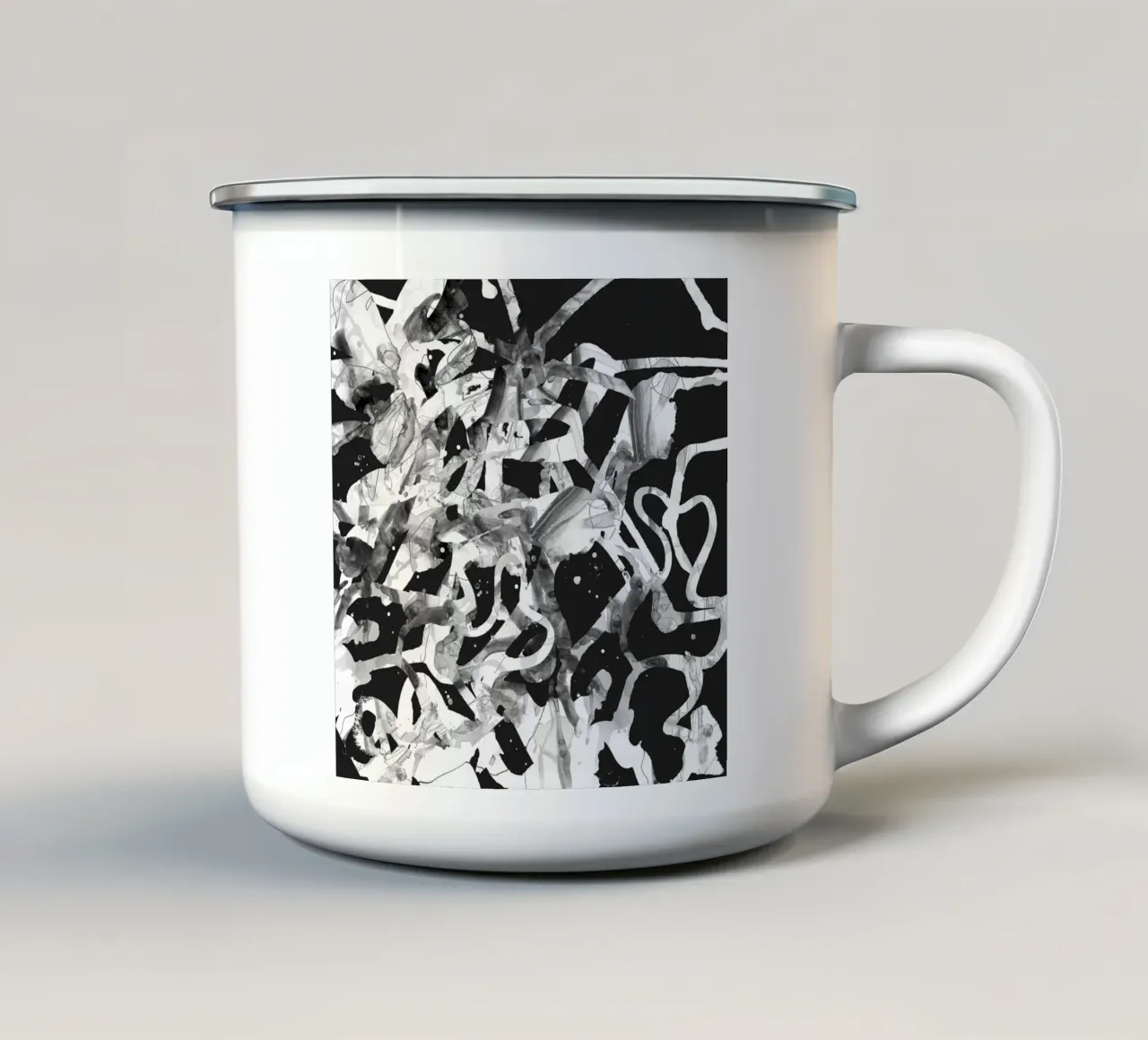 bw1slash tazza in smalto da Giulio Iurissevich