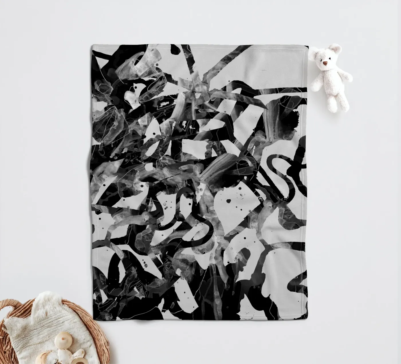 splashbw Fleecedecke von Giulio Iurissevich