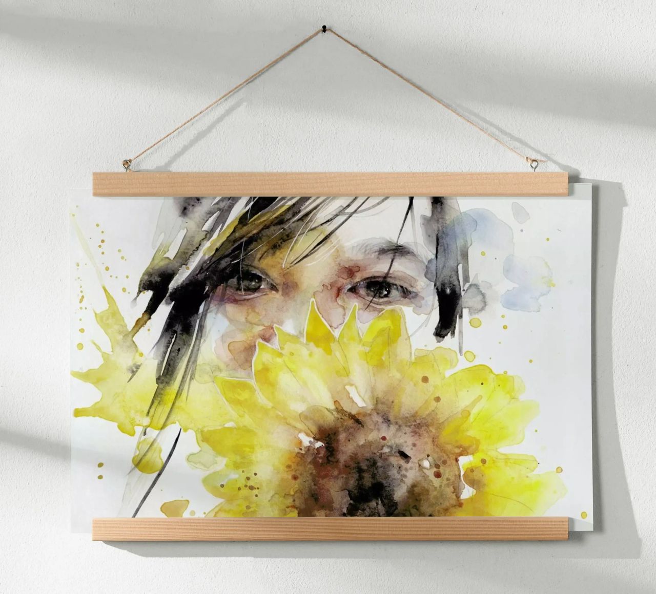 Sunflower Girl poster by agnes-cecile