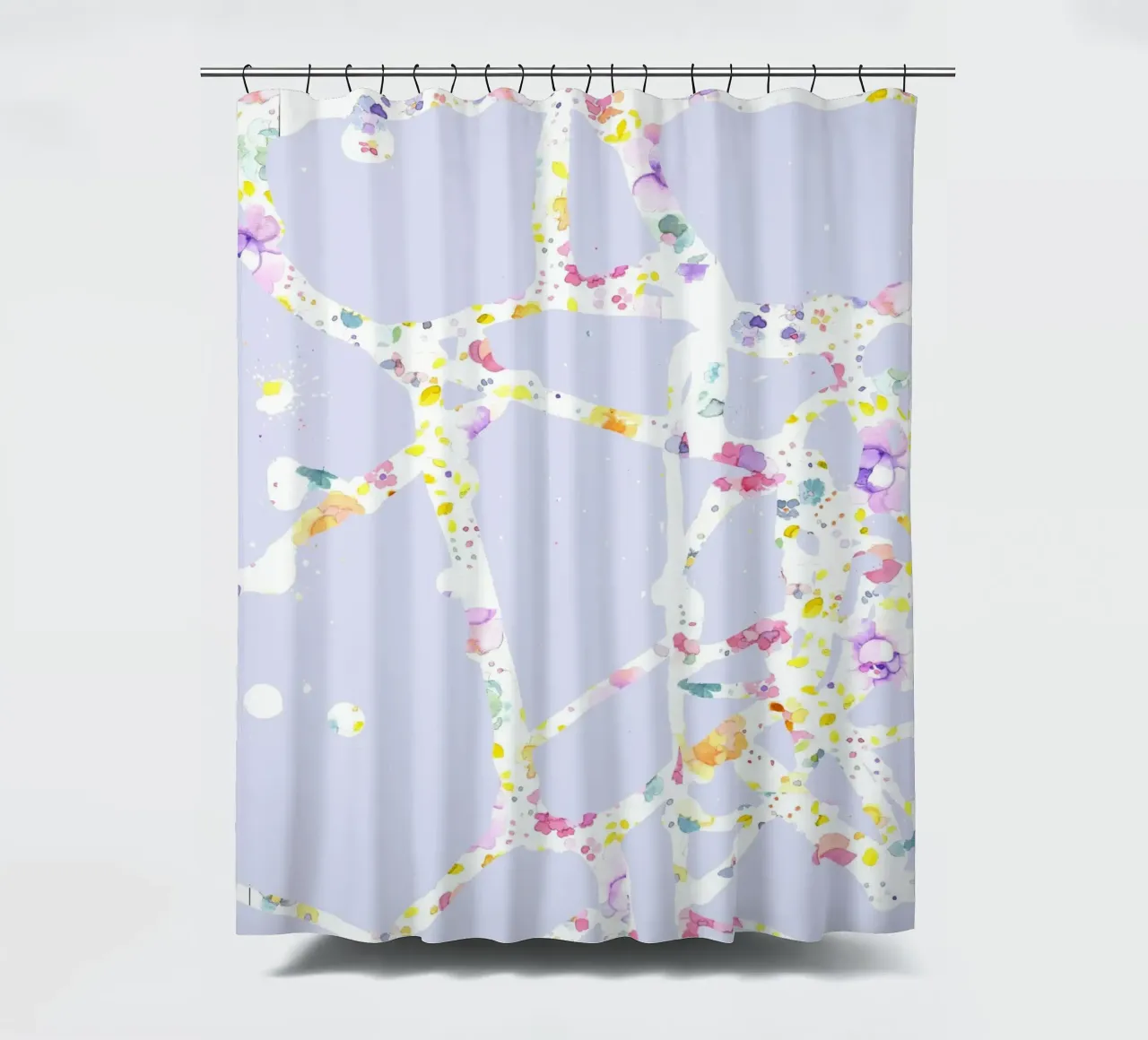 flower33 shower curtain by Giulio Iurissevich