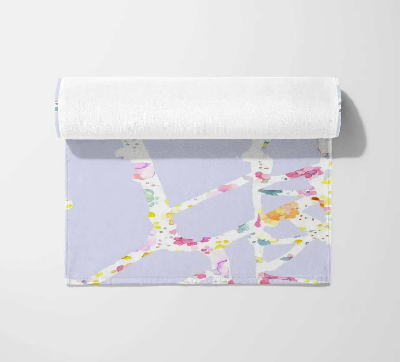 flower33 beach towel by Giulio Iurissevich