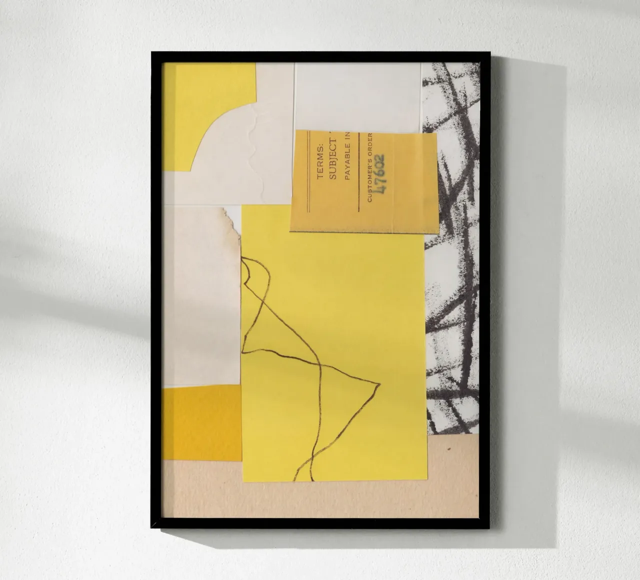 Collezione monocolore / Verga d'oro poster con telaio in alluminio da Alisa Galitsyna