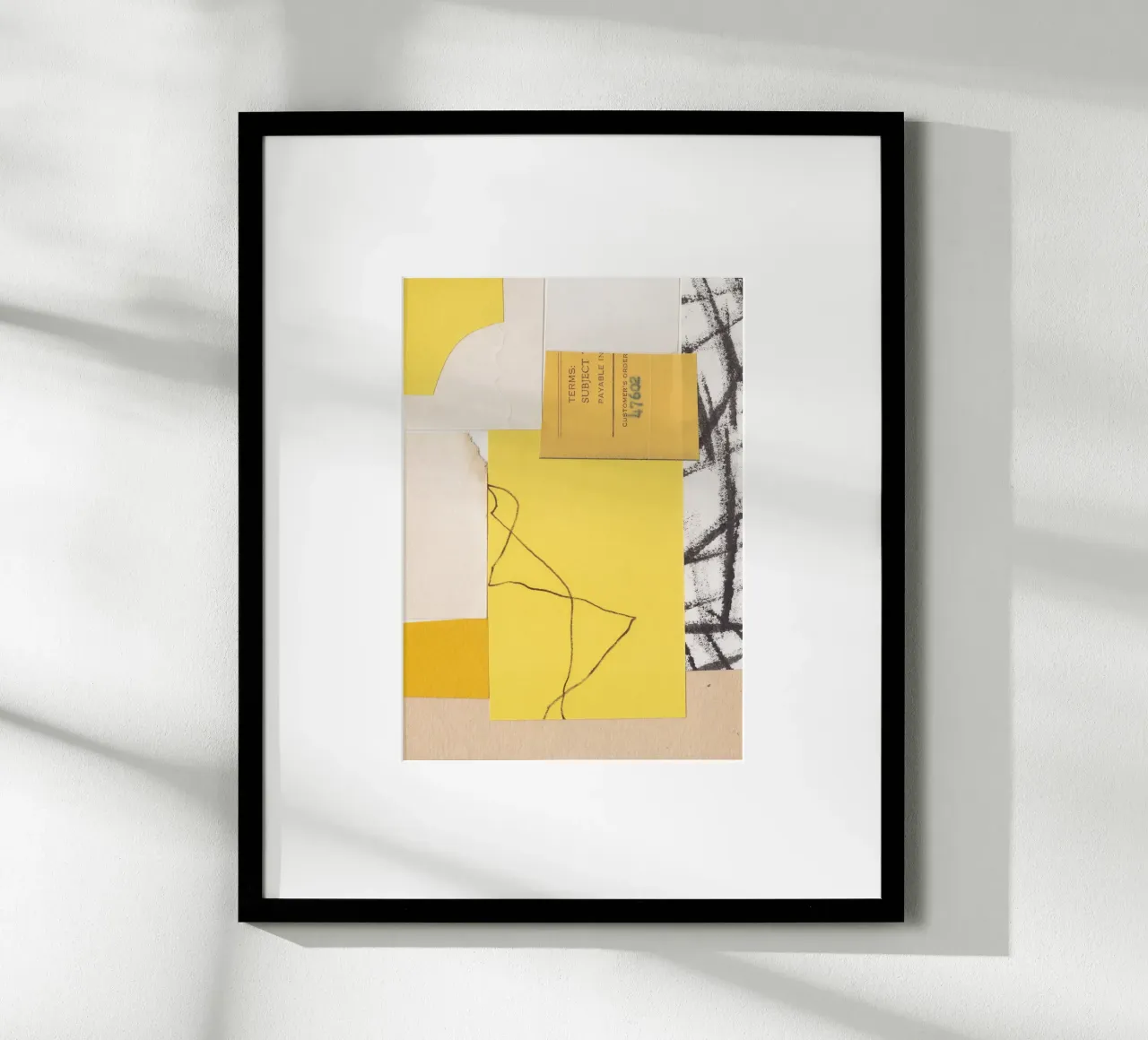Collezione monocolore / Verga d'oro poster con telaio in alluminio da Alisa Galitsyna