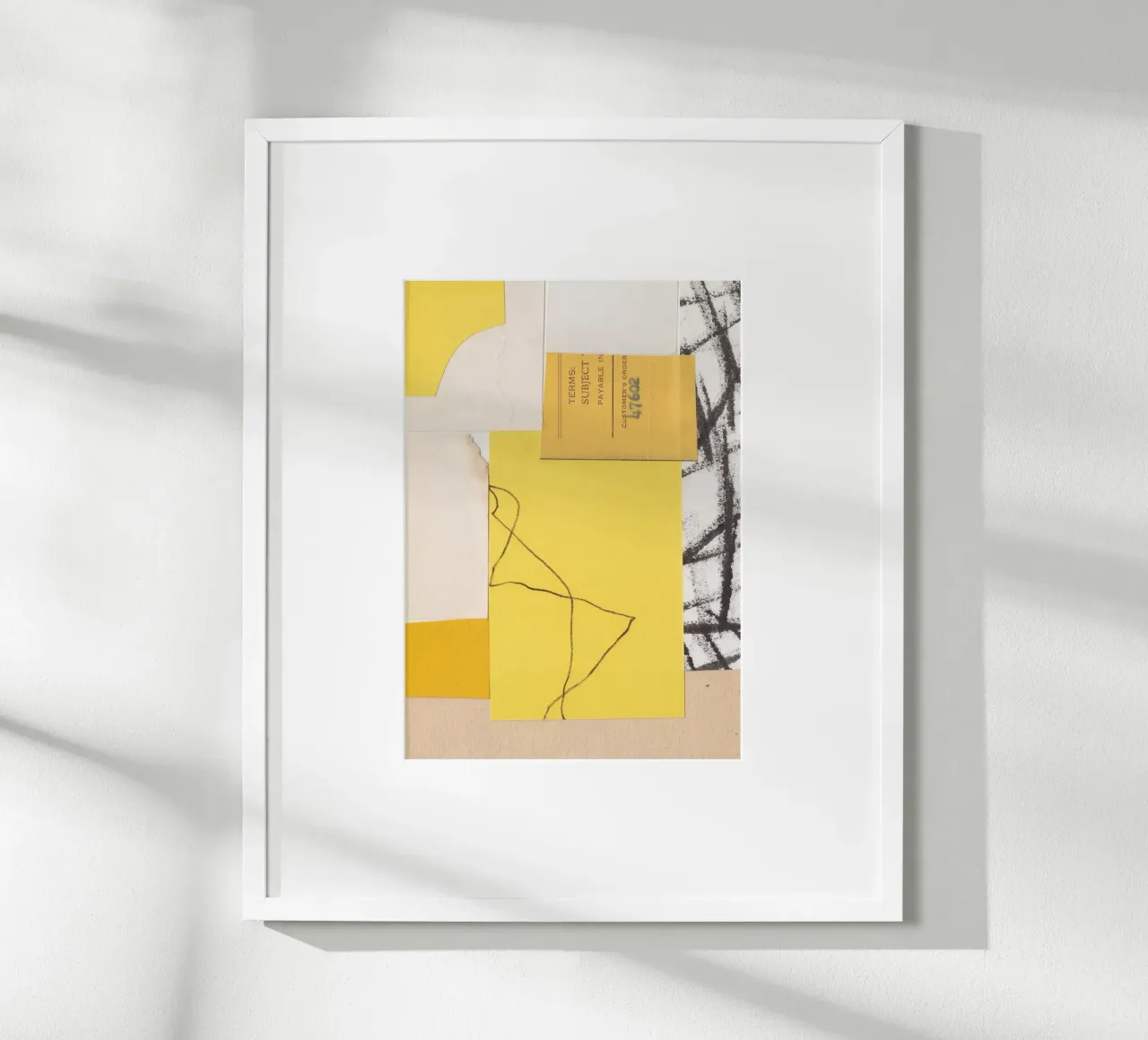 Collezione monocolore / Verga d'oro poster con telaio in alluminio da Alisa Galitsyna
