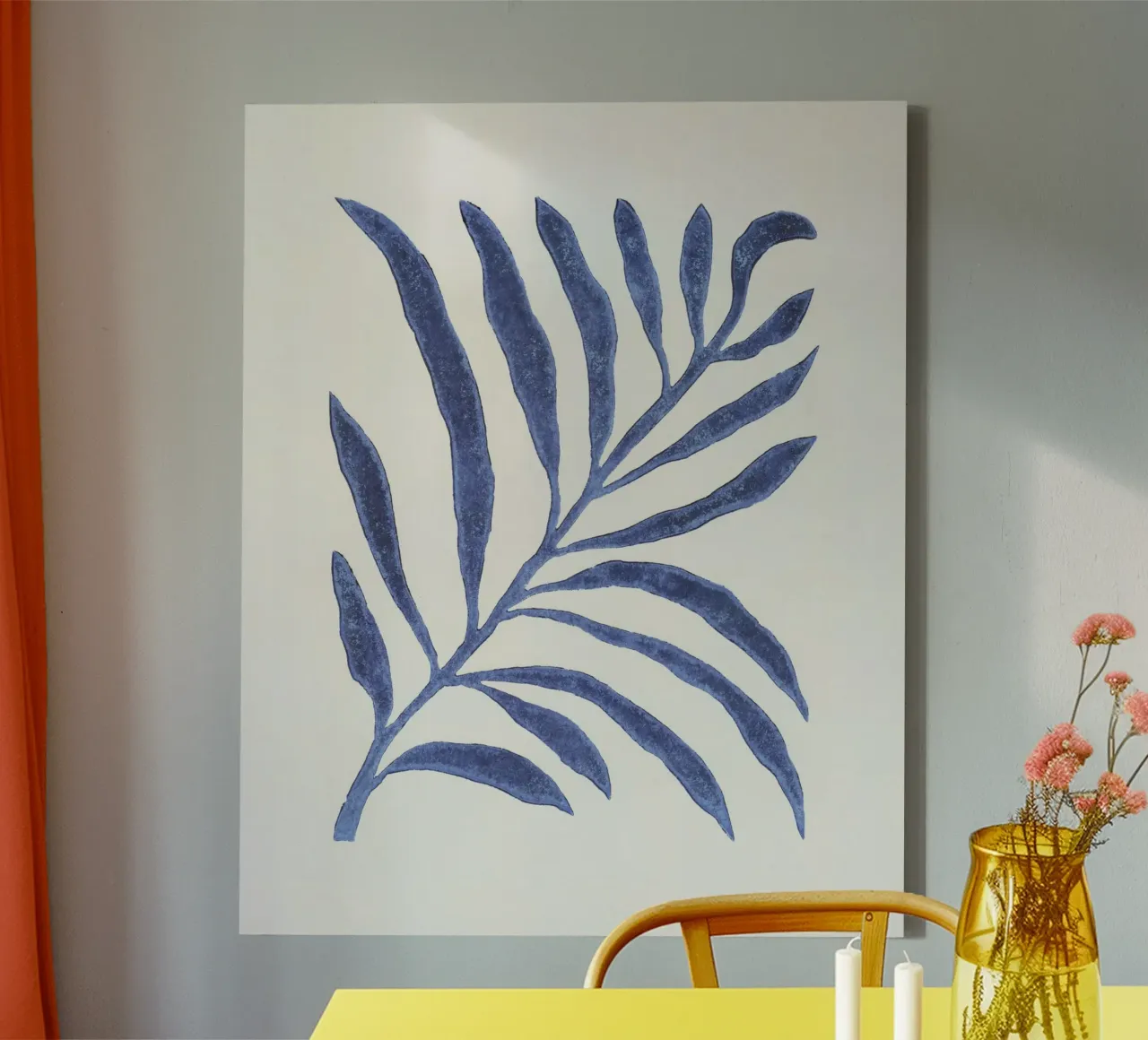 Ramo Linocut #1 tela con Cornice a cassetta da Alisa Galitsyna