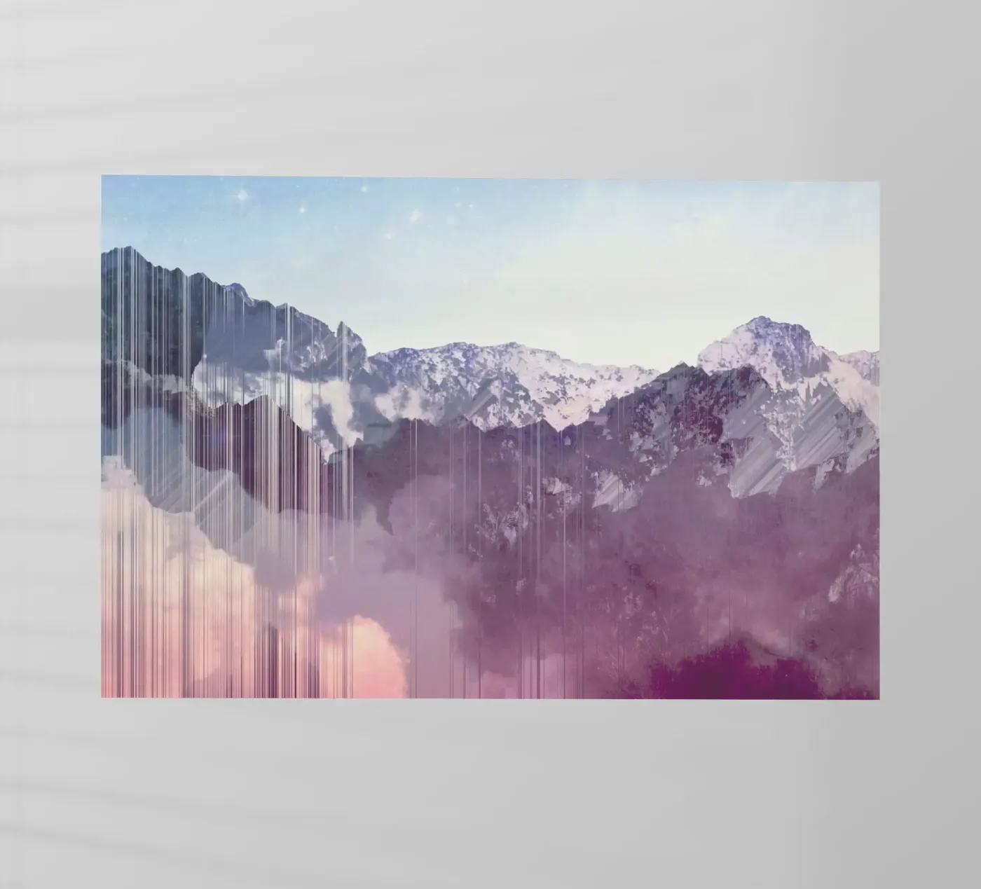 Mountain Glitches pellicola backlit da cafelab