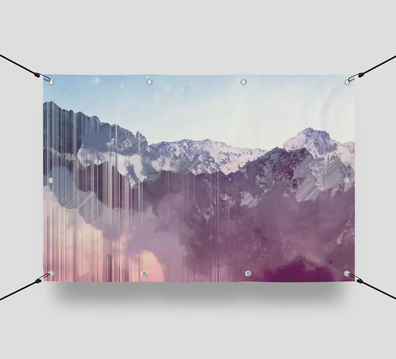 Mountain Glitches telo in pvc da cafelab