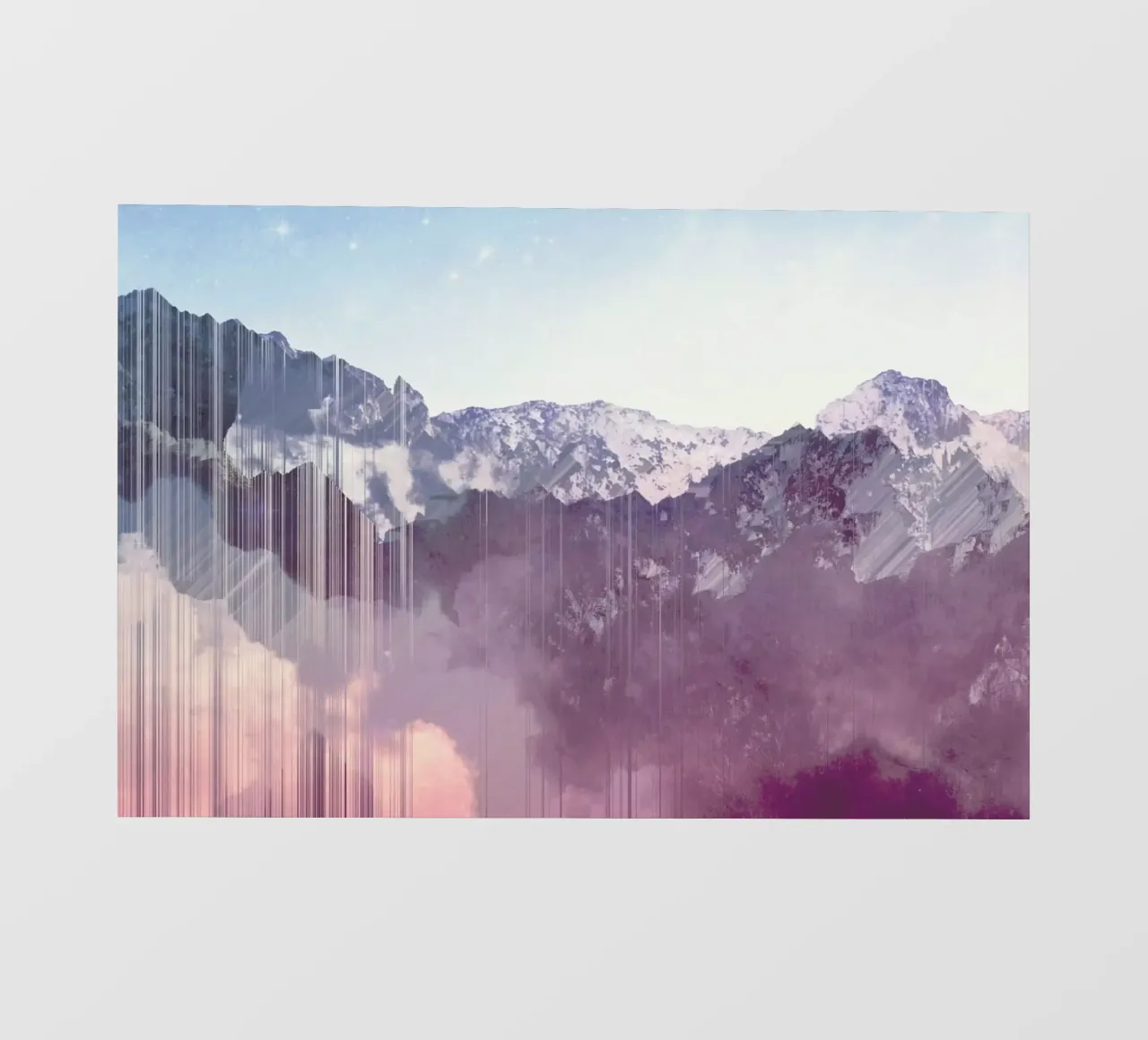 Mountain Glitches telo in pvc da cafelab