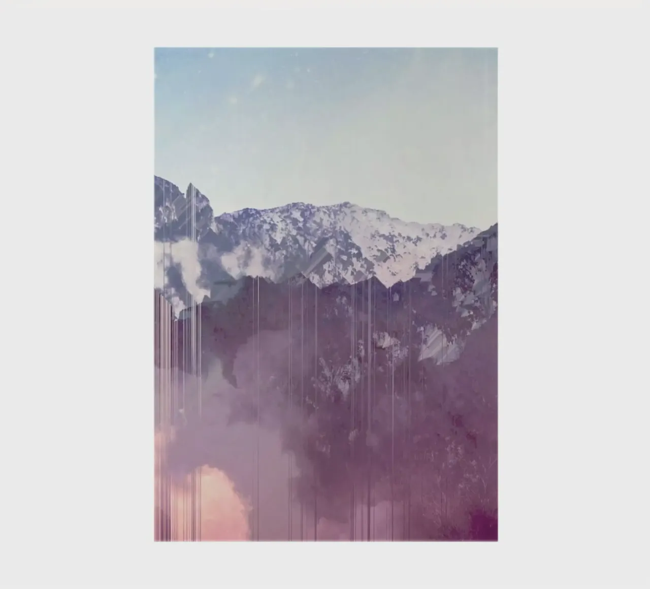 Mountain Glitches notebook by cafelab