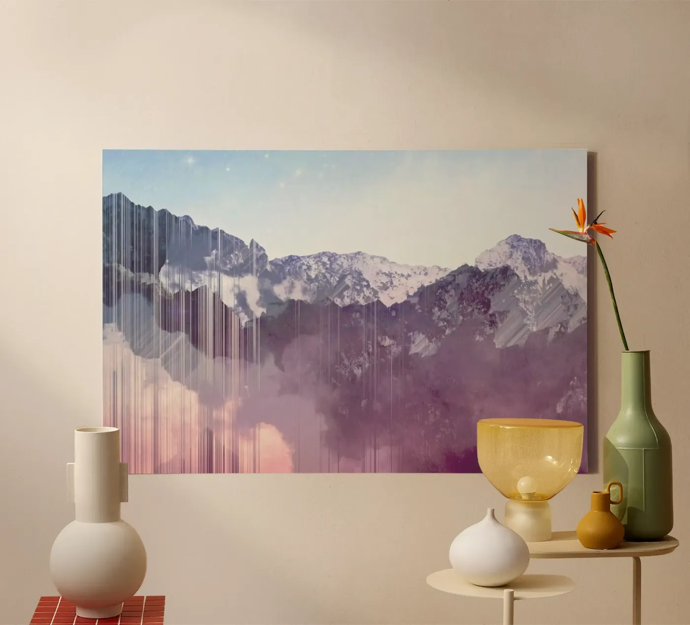 Mountain Glitches tela da cafelab