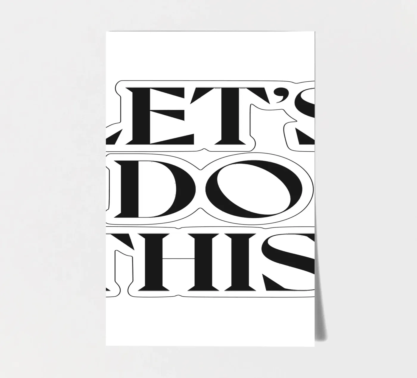 LET'S DO THIS! stickervel van n.4