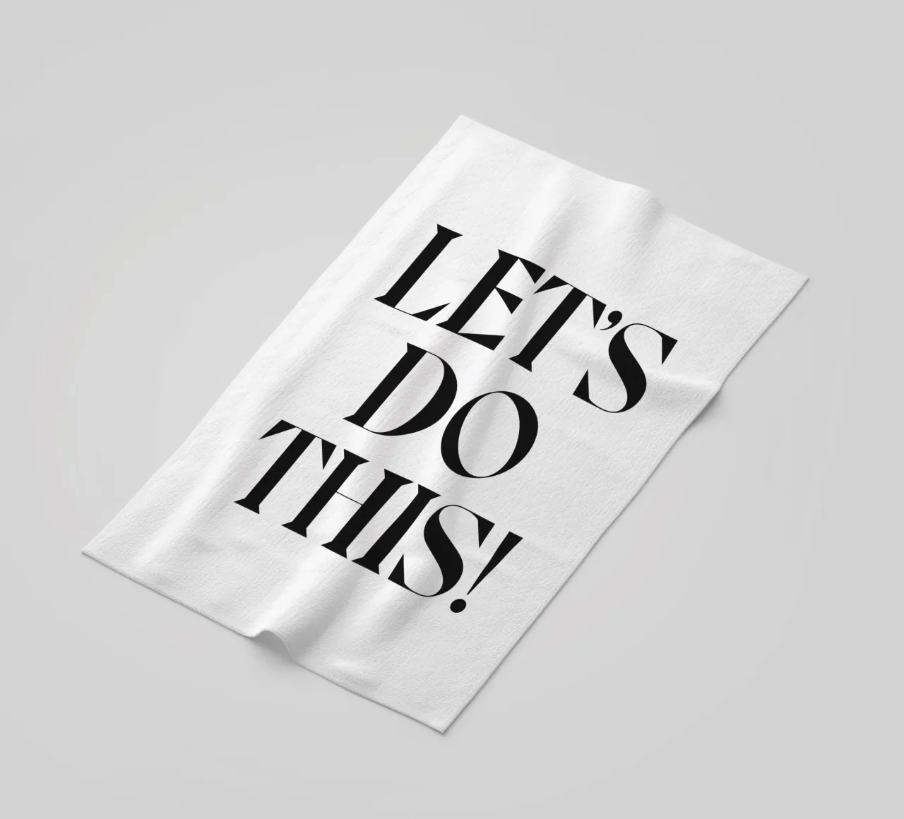 LET'S DO THIS! telo mare da n.4