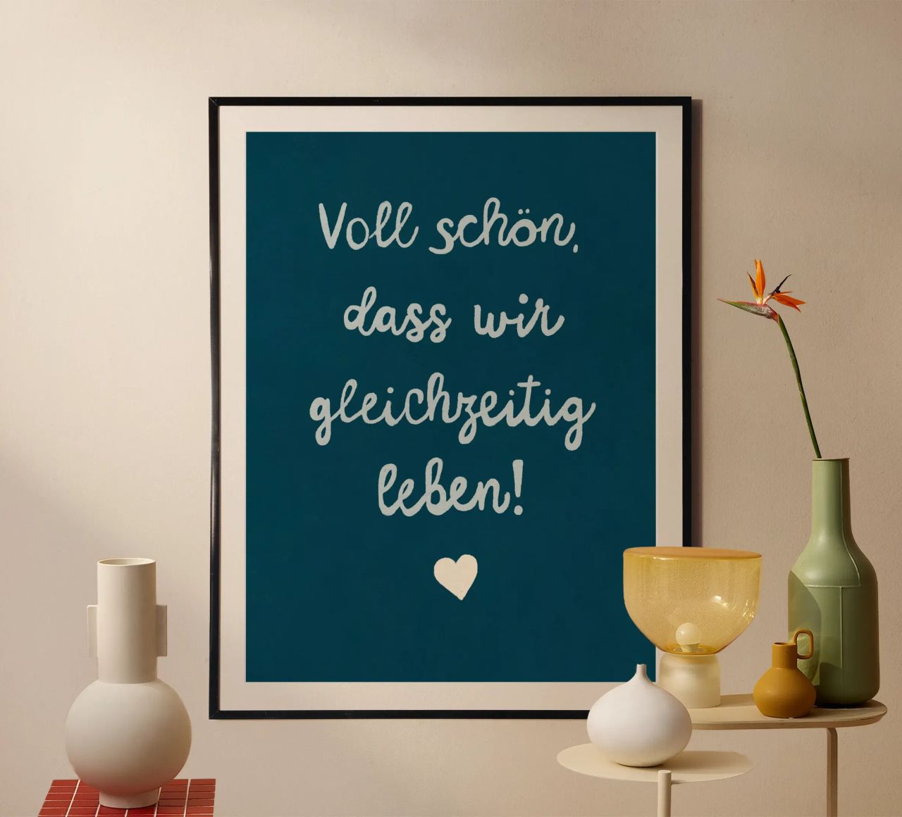Romantisch gleichzeitig Leben Poster von Carinaprint