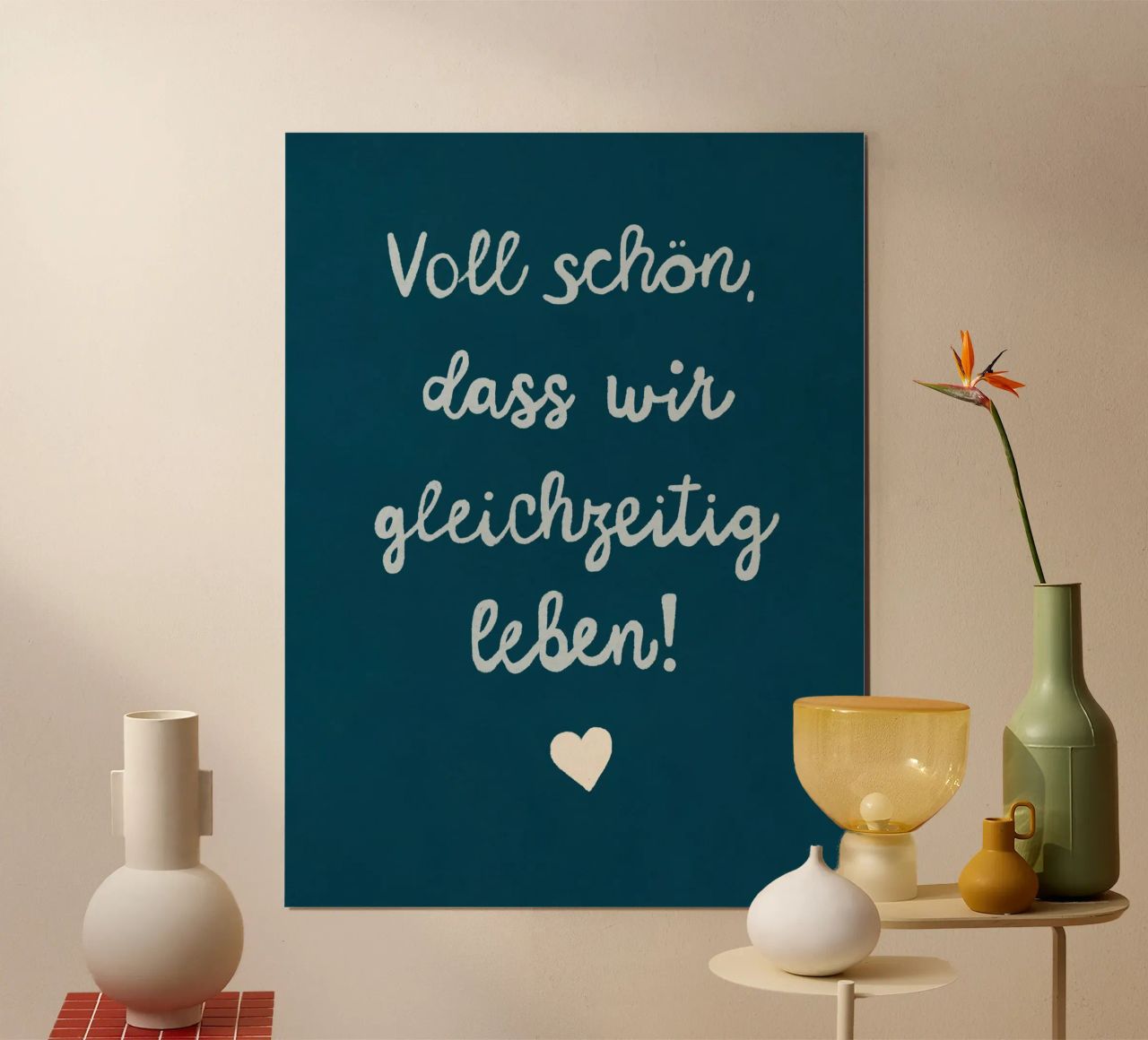 Romantisch gleichzeitig Leben Poster von Carinaprint