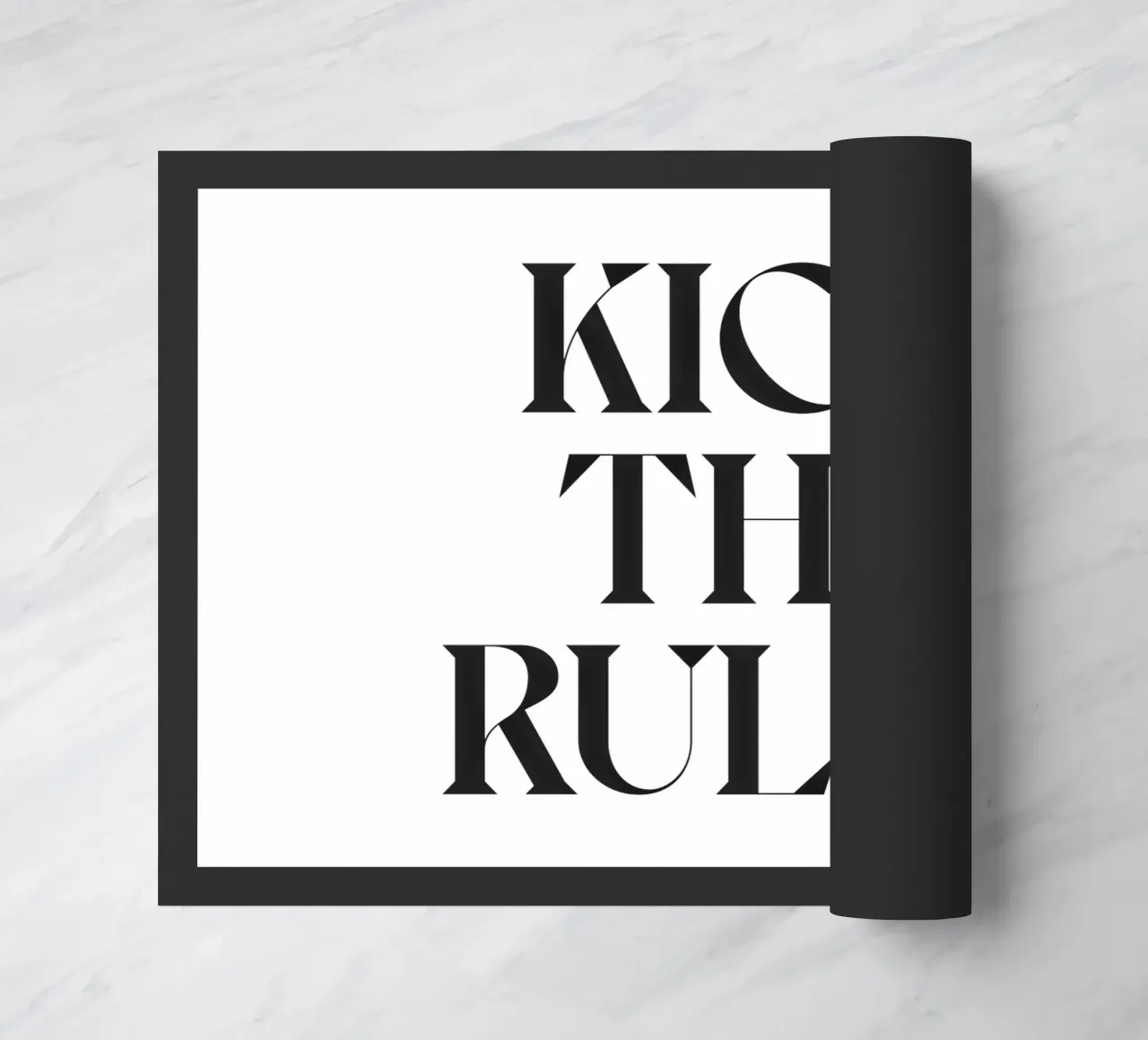 SCHOP TEGEN DE REGELS deurmat van n.4