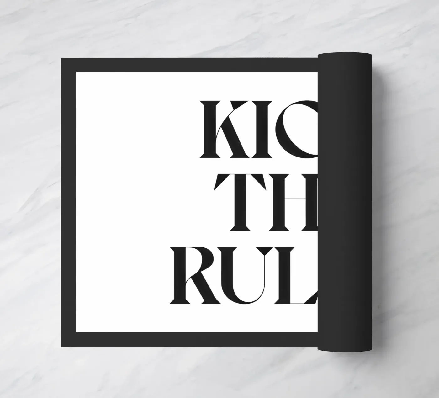 KICK THE RULES Fußmatte von n.4