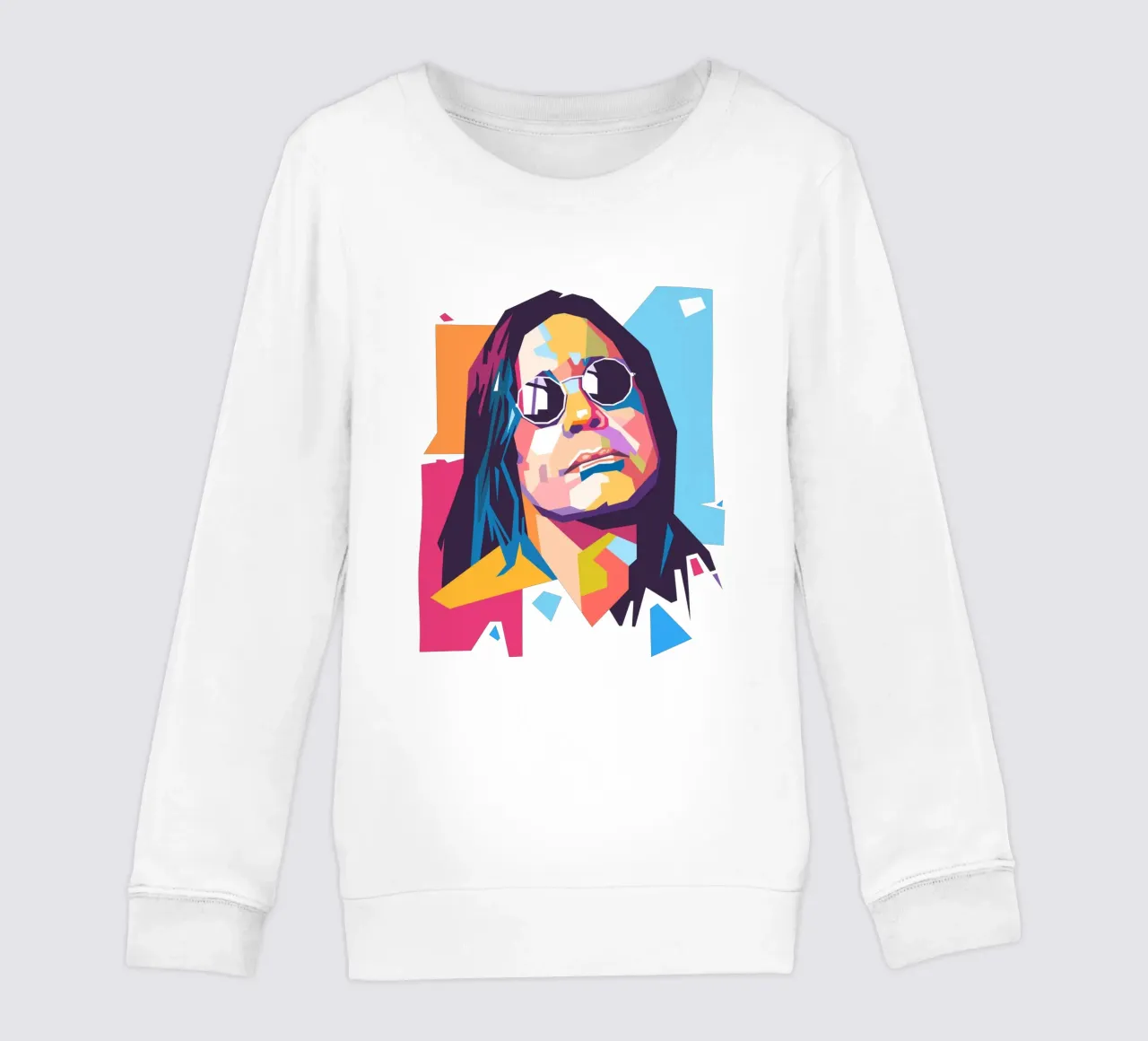 Ritratto pop art di Ozzy Osbourne felpa bambino da Hantamrata