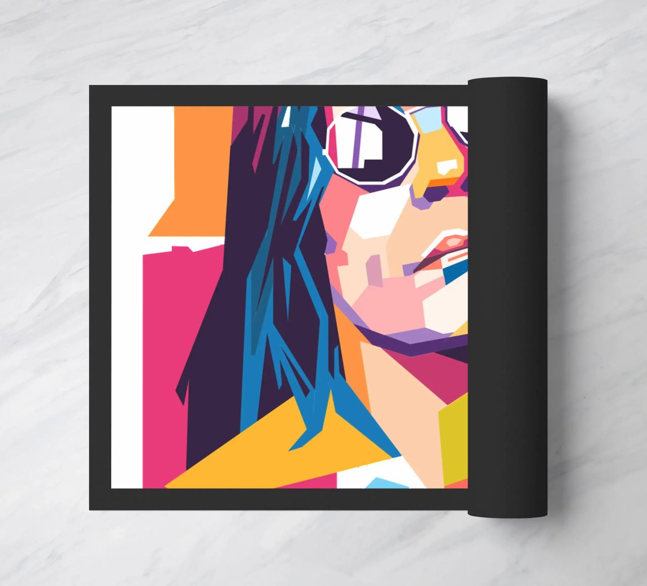 Ritratto pop art di Ozzy Osbourne zerbino da Hantamrata