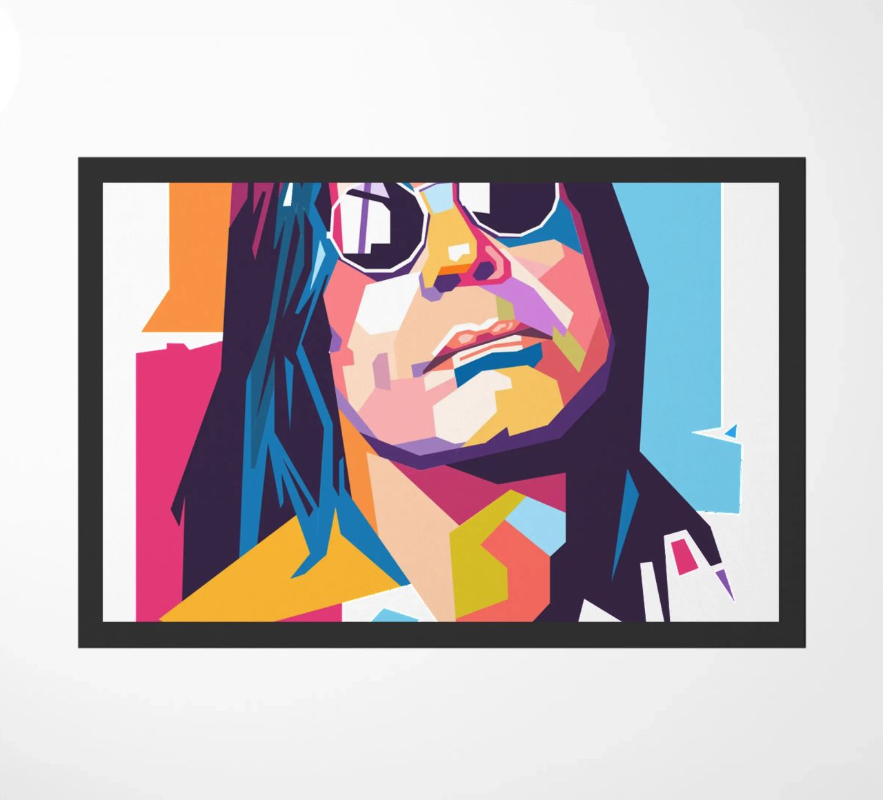 Ritratto pop art di Ozzy Osbourne zerbino da Hantamrata