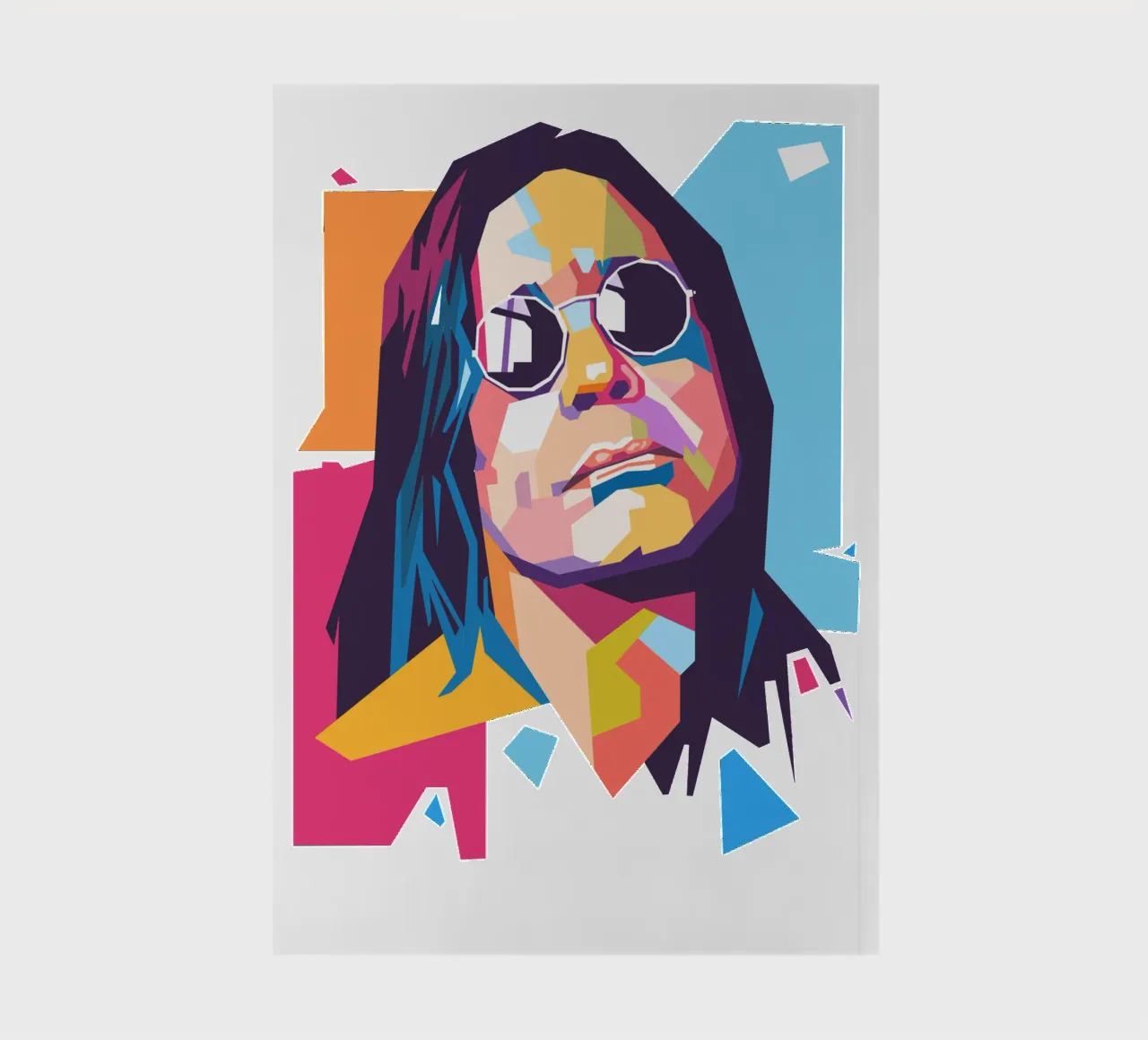 Ozzy Osbourne pop art portrait notebook by Hantamrata