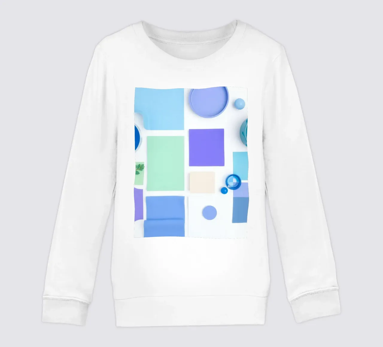 Disposizione colorata di vari campioni di vernice e forme felpa bambino da DesignDoodle