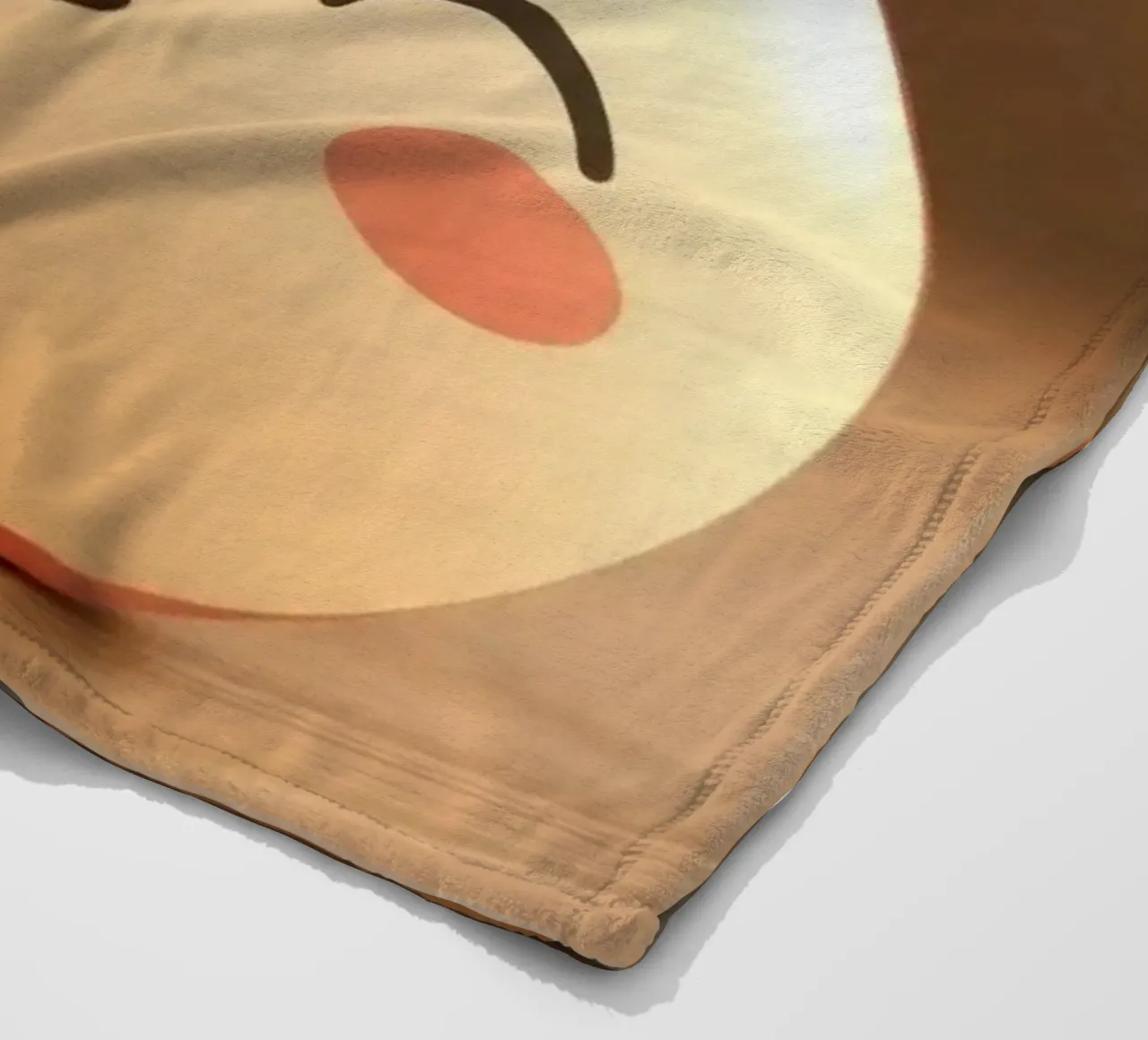 Simpatiche mele dei cartoni animati con facce sorridenti e steli frondosi. coperta in pile da DesignDoodle
