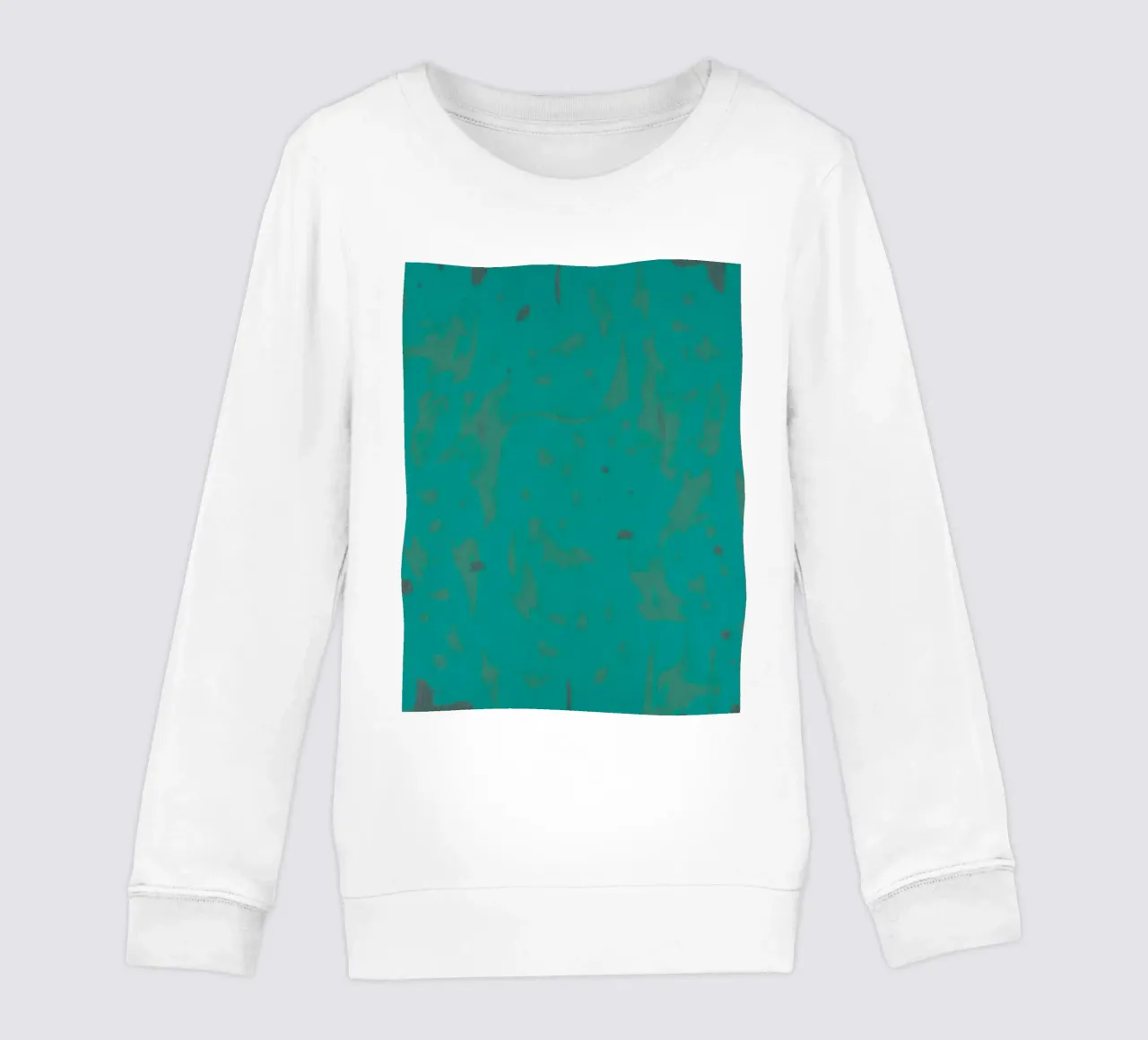 Sfondo turchese brillante con texture sottile felpa bambino da DesignDoodle