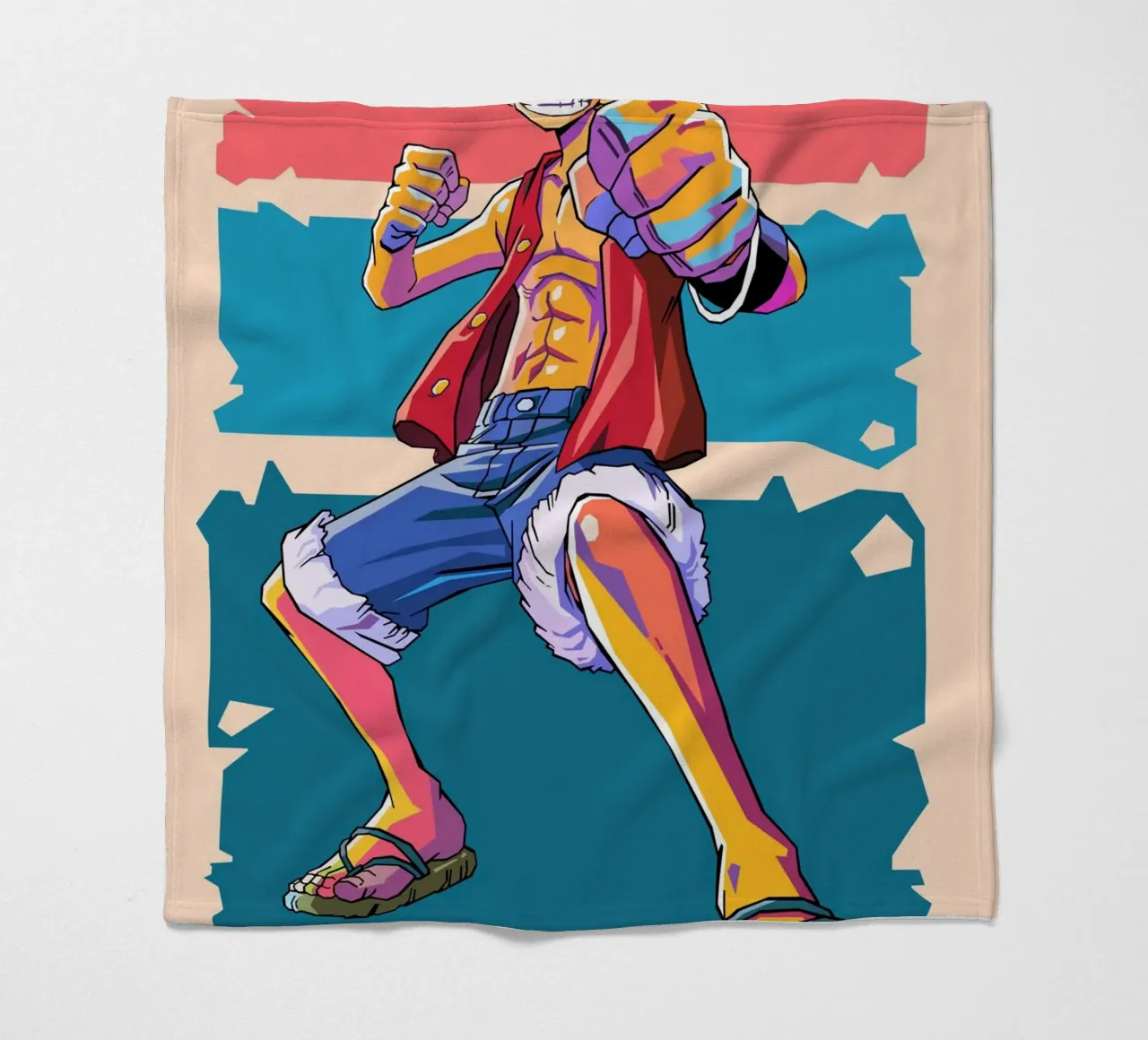 Monkey D Luffy einteilig Fleecedecke von Hantamrata