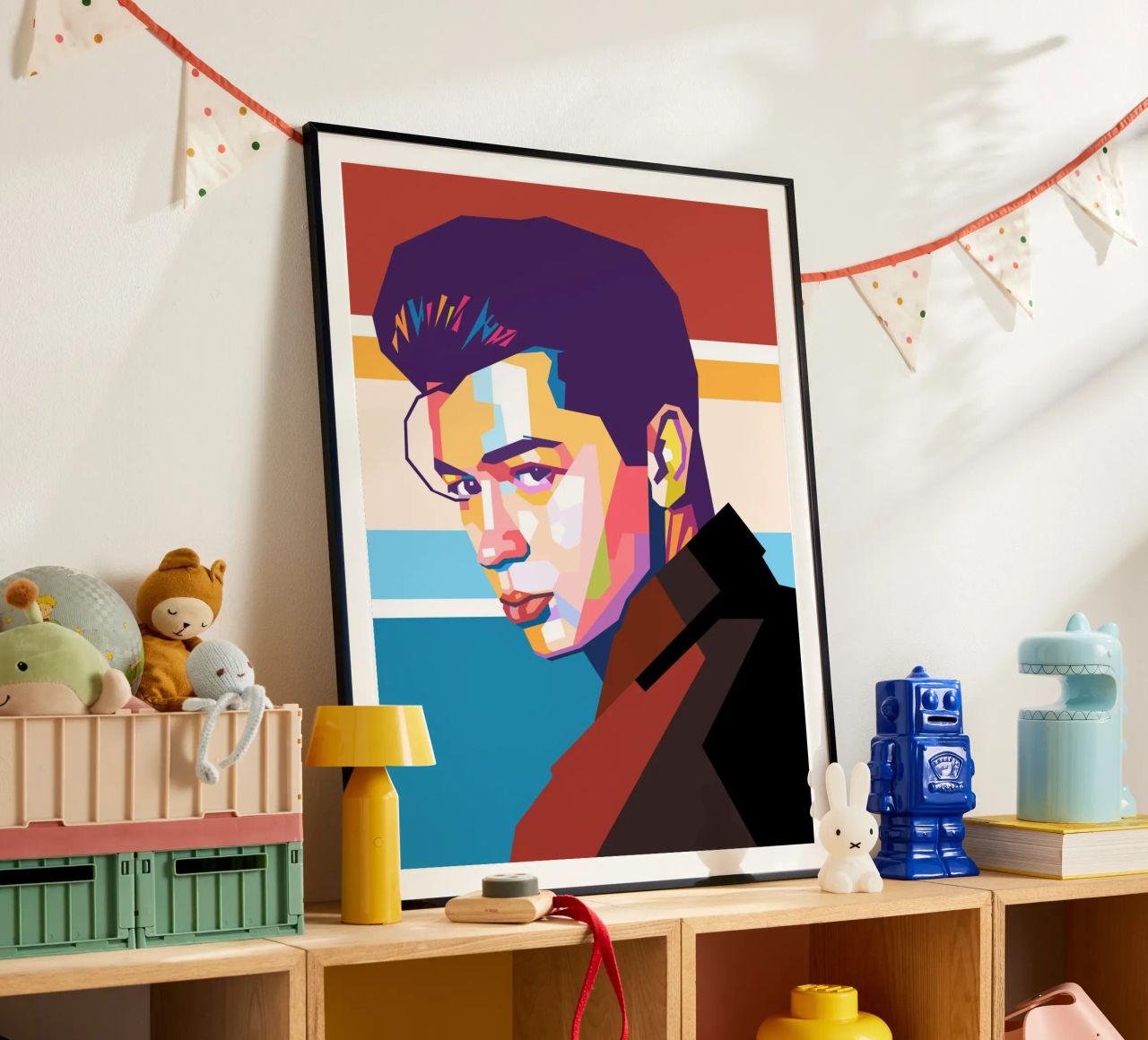 Elliot James Reay pop art portrait poster by Hantamrata