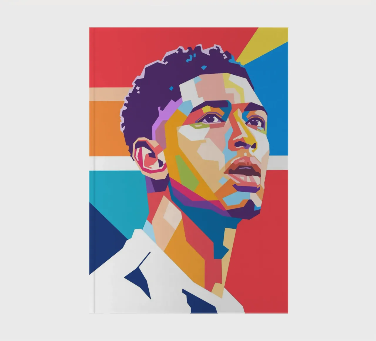 Jude Bellingham pop art portrait notebook by Hantamrata