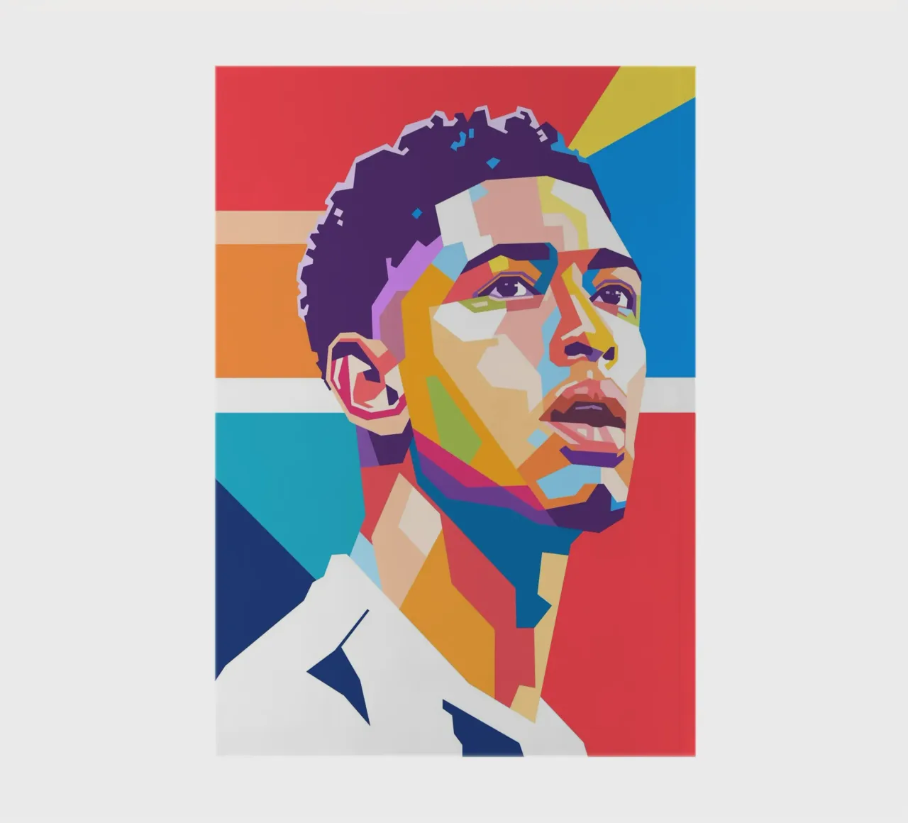 Jude Bellingham pop art portrait notebook by Hantamrata