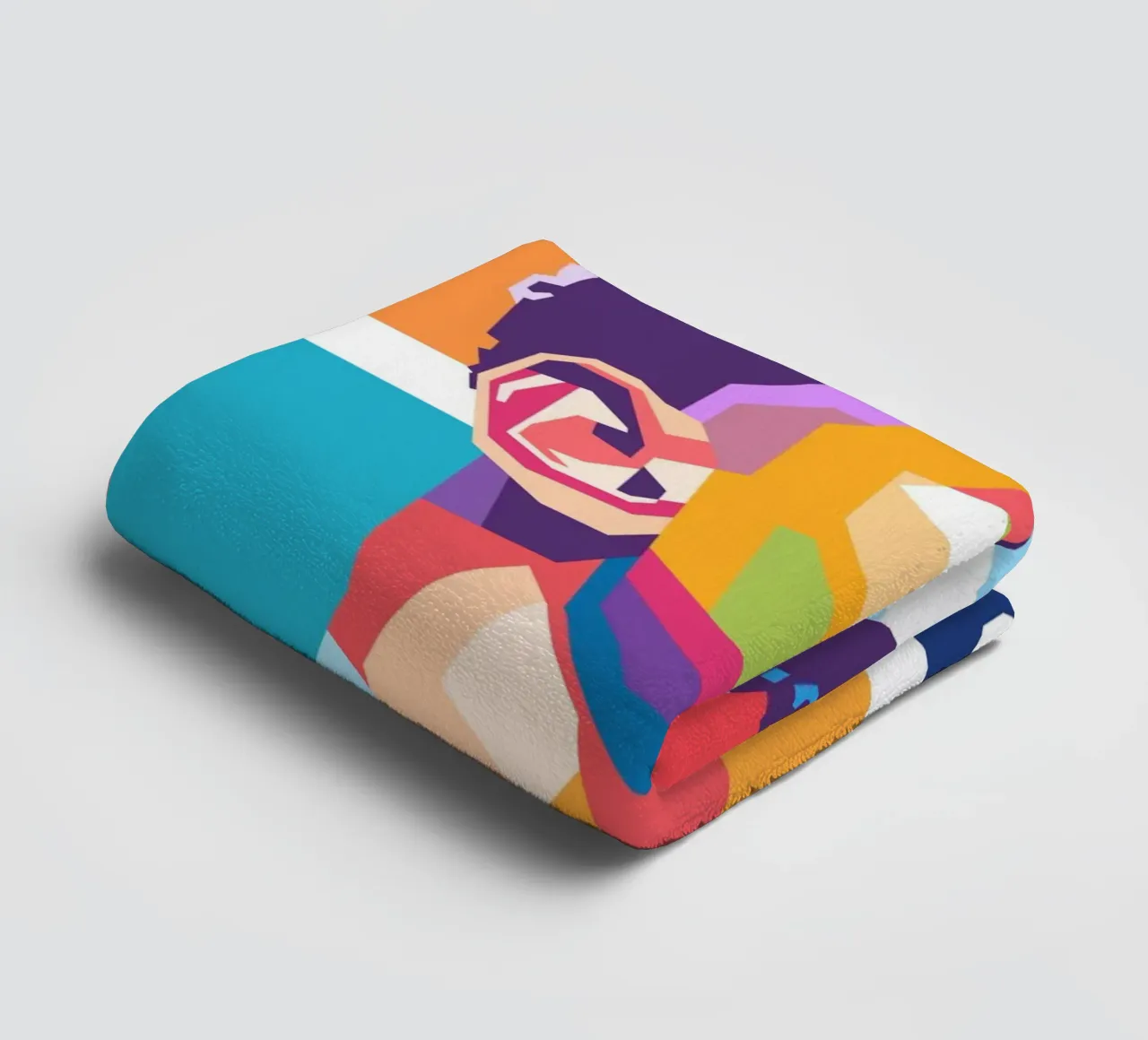 Jude Bellingham pop art portrait towel by Hantamrata