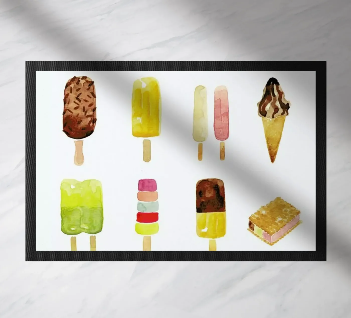 Eis Fußmatte von Farina Kuklinski