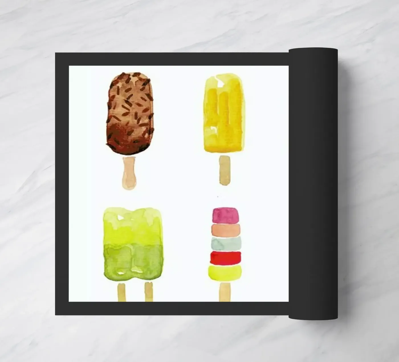 Eis Fußmatte von Farina Kuklinski