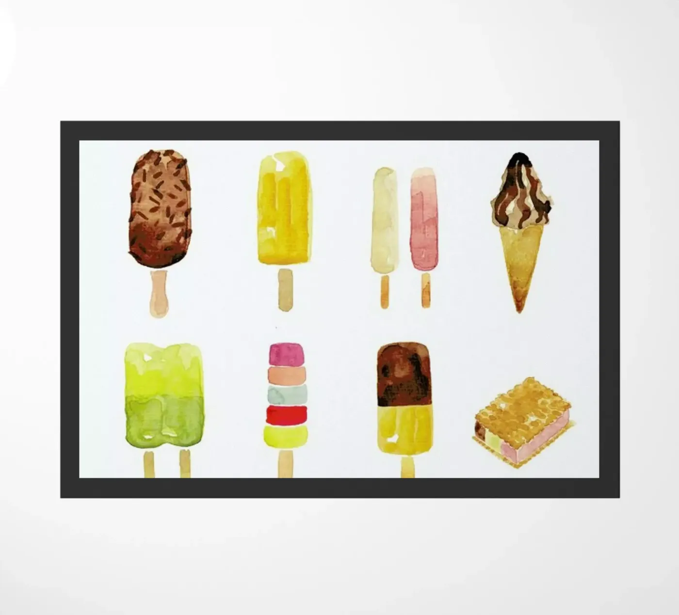 Eis Fußmatte von Farina Kuklinski