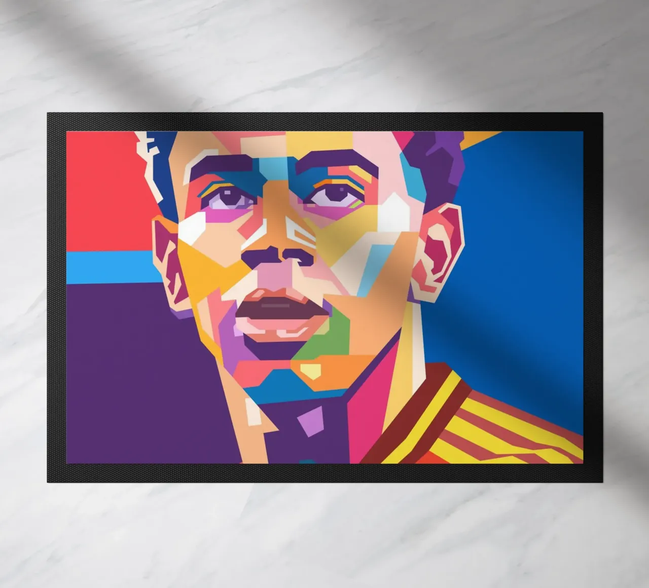Lamine Yamal pop art portrait zerbino da Hantamrata
