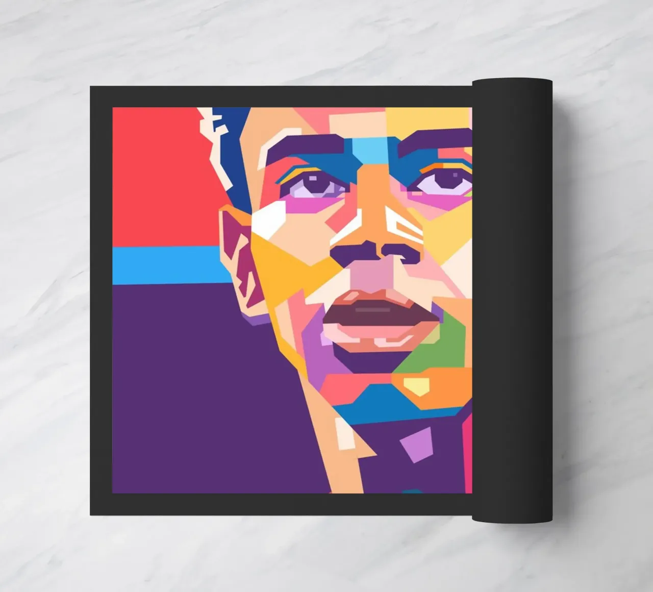 Lamine Yamal pop art portrait zerbino da Hantamrata