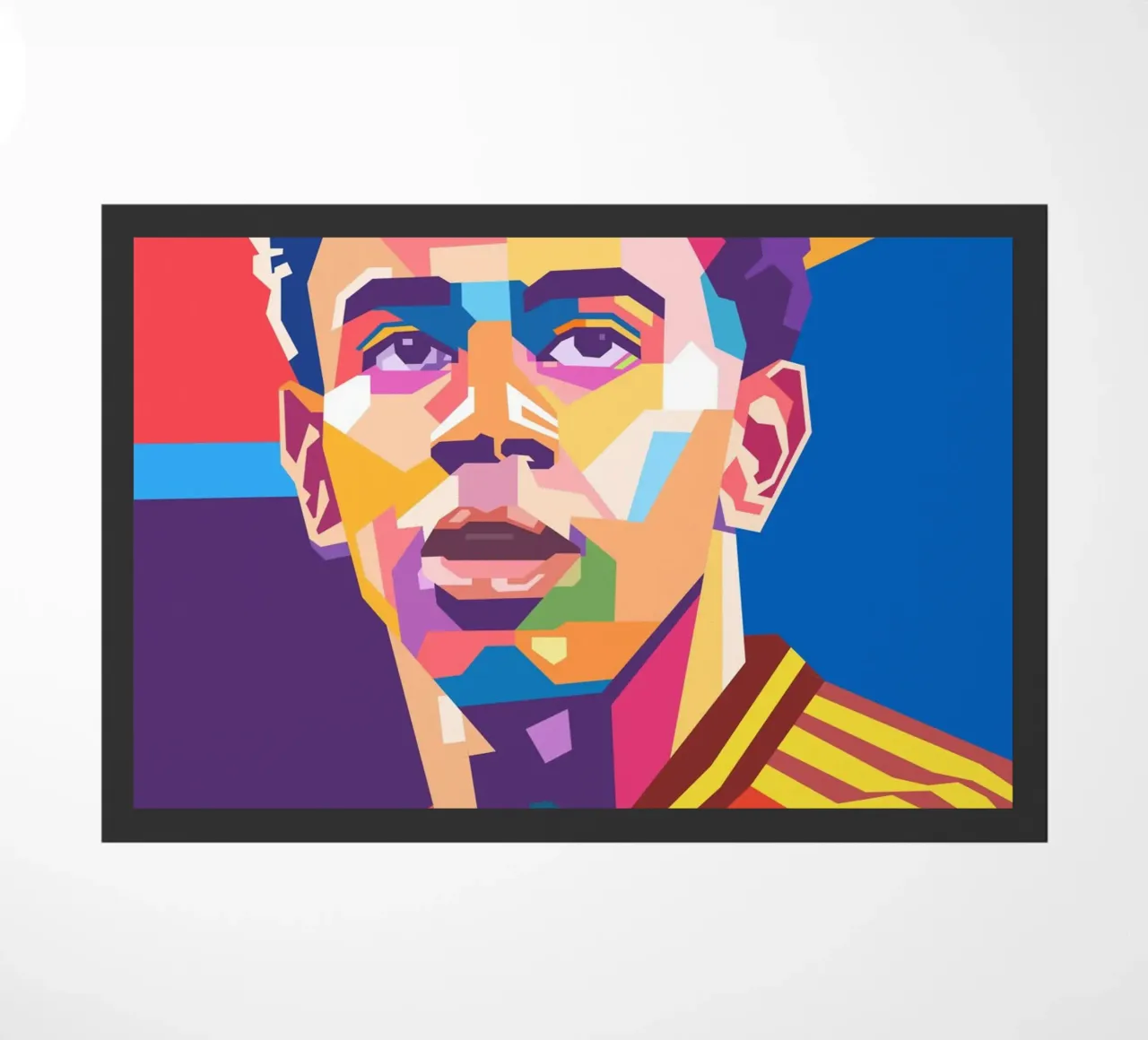 Lamine Yamal pop art portrait zerbino da Hantamrata
