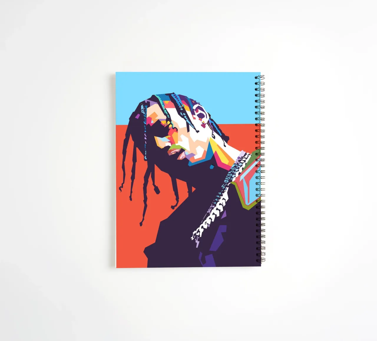 Travis Scott hiphop spiral notebook by Hantamrata