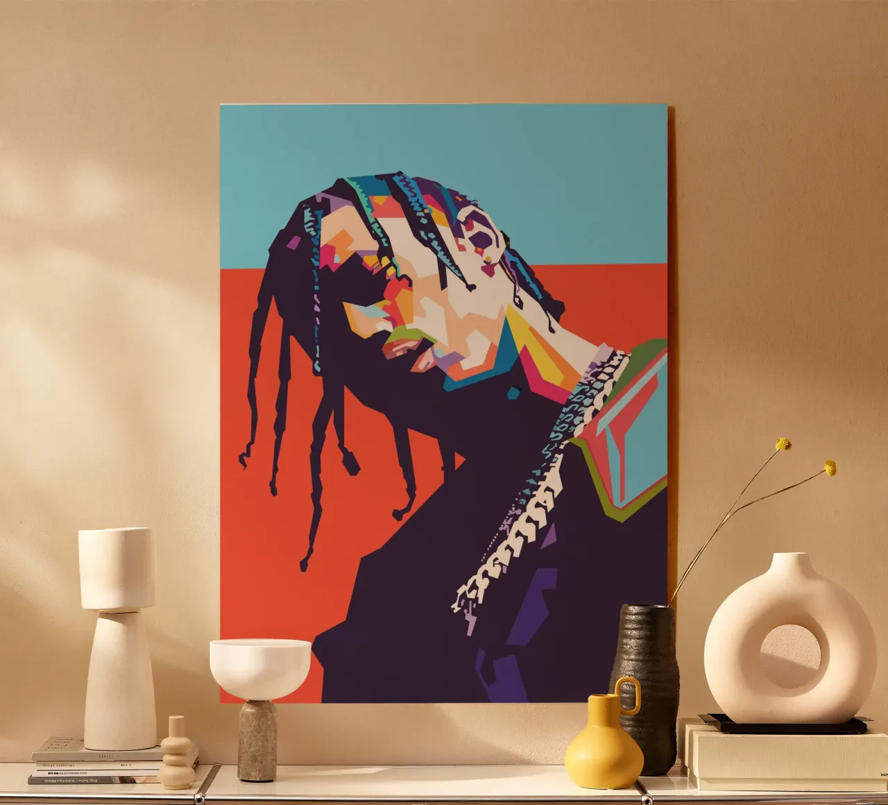 Travis Scott hiphop plexiglass da Hantamrata
