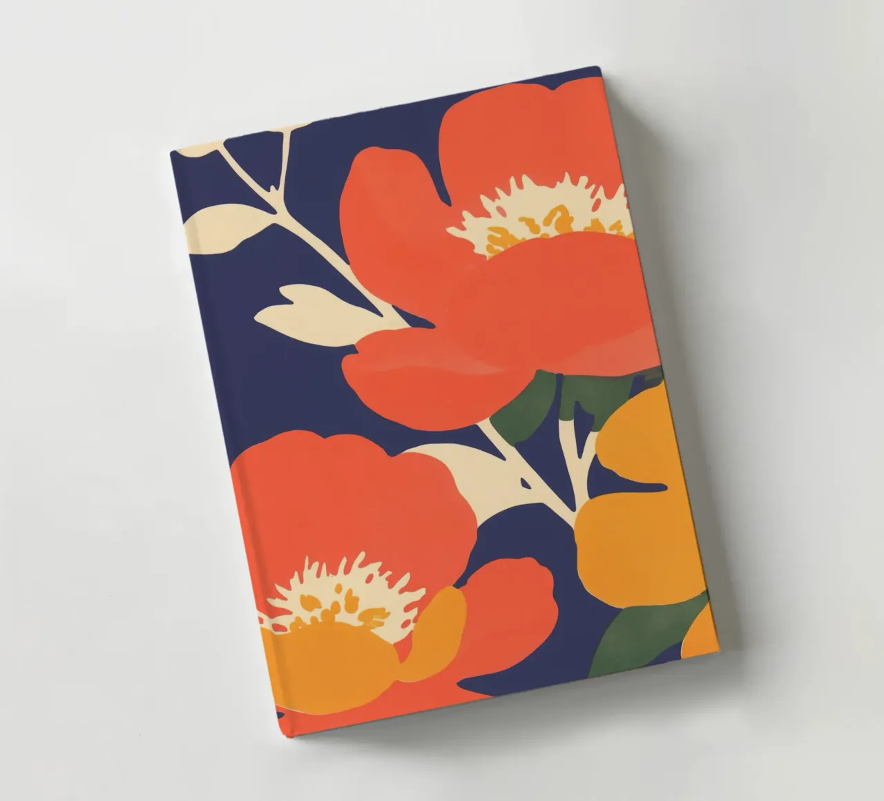 Fascino del mercato dei fiori arancione diario da Carinaprint