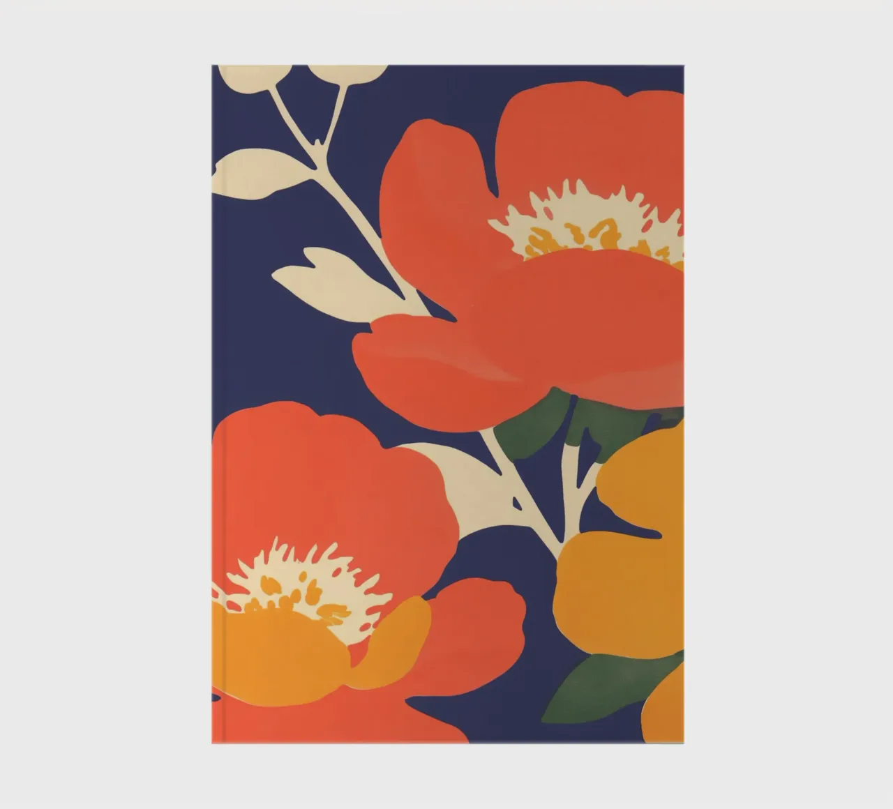 Fascino del mercato dei fiori arancione diario da Carinaprint