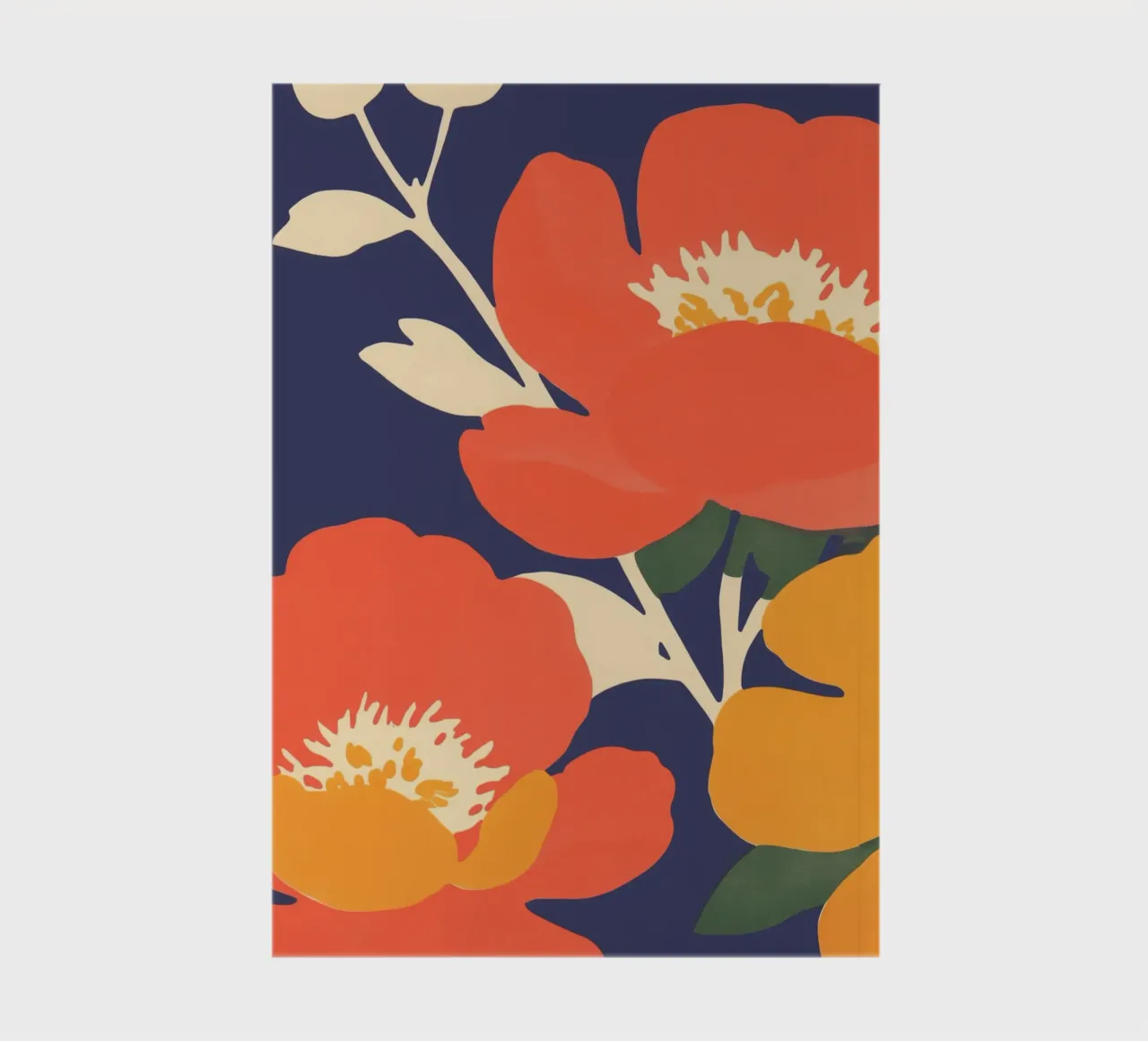 Fascino del mercato dei fiori arancione diario da Carinaprint