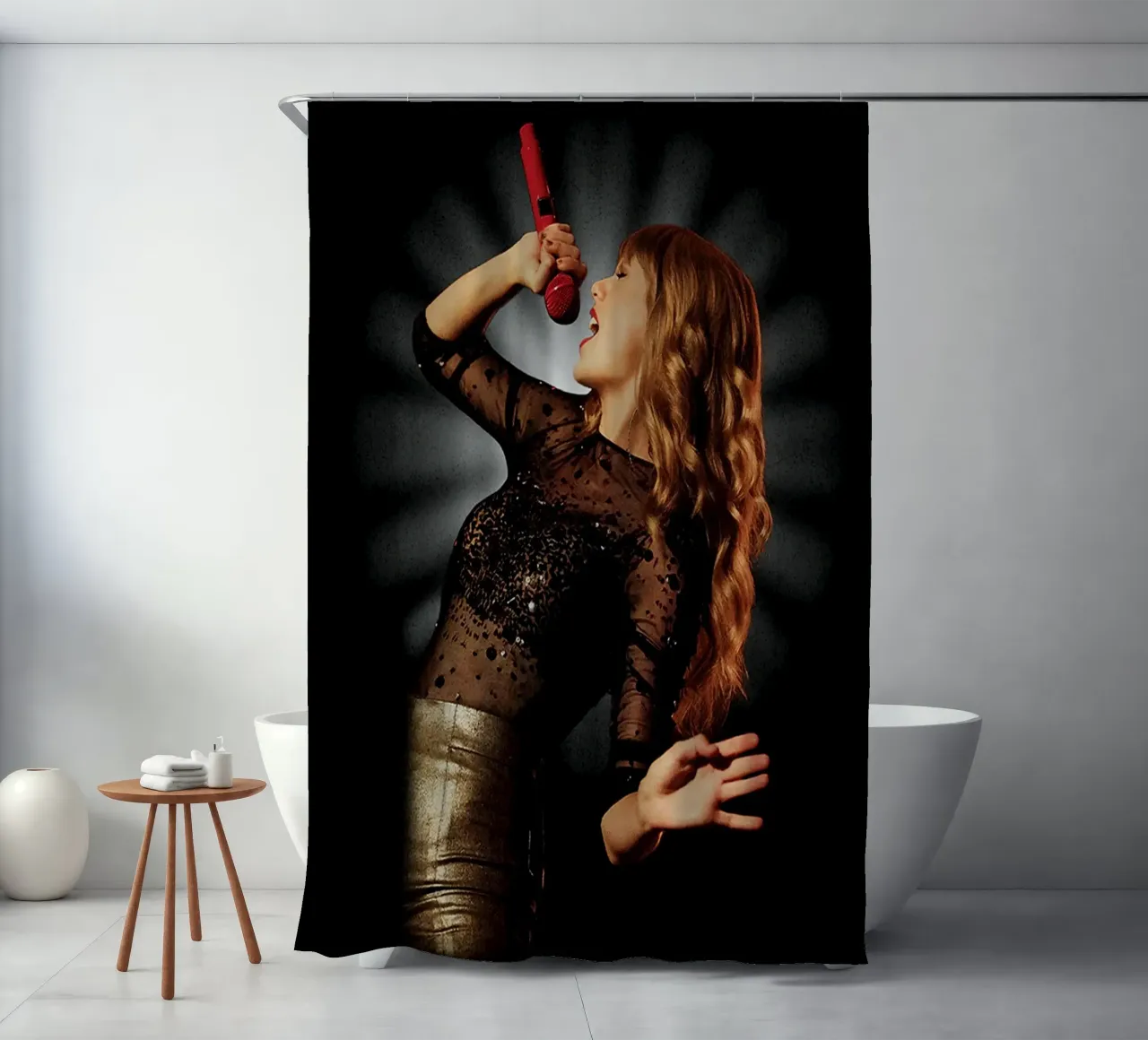 Taylor Swift in Black tenda da doccia da avissta